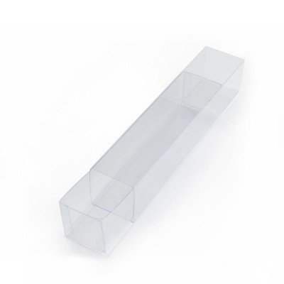 Caja rectangular tipo caj&oacute;n en Acetato para Galletas 